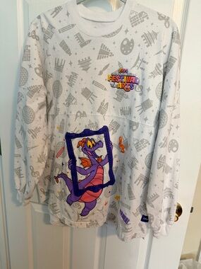 Disney White T-Shirt with Printed Neck Label